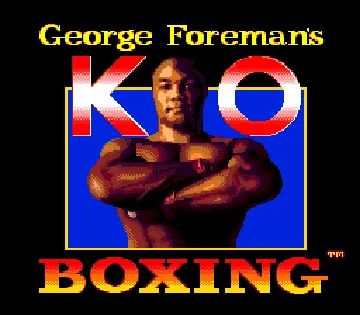 George Foreman's KO Boxing (Europe) screen shot title